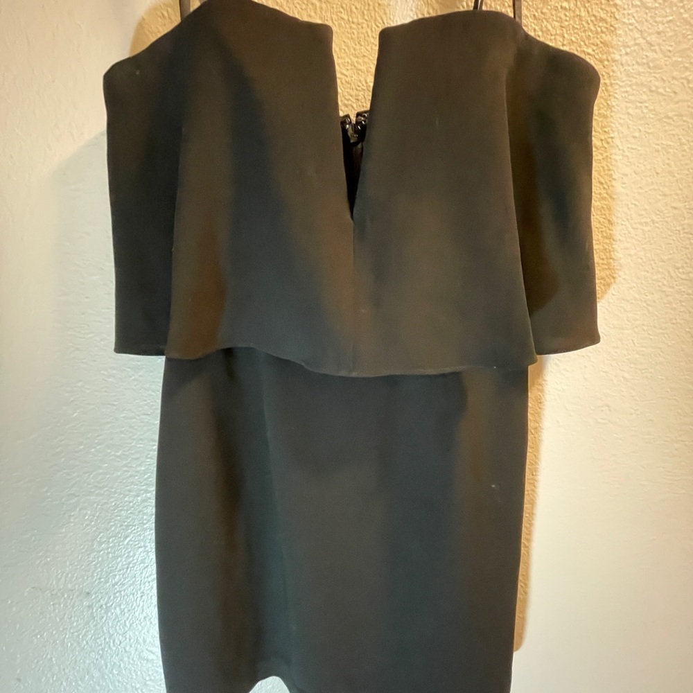 BCBG Maxazria strapless cocktail dress